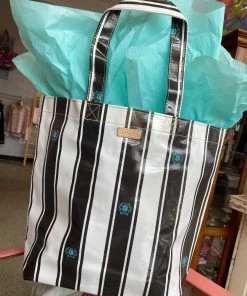 The Pink Leopard Consuela - Grab N Go Basic - Black/White Stripe New Arrivals