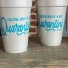 The Pink Leopard Quarantini Styrofoam Cups - Sleeve Of 10