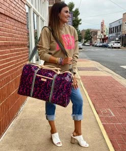 The Pink Leopard New Arrivals CONSUELA - PEBBLES Weekender