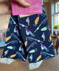 The Pink Leopard Fishing Fun Socks New Arrivals