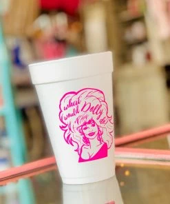 The Pink Leopard What Would Dolly Do? Cups - Sleeve Of 10 New Arrivals