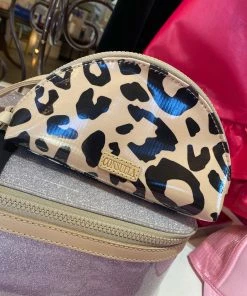 The Pink Leopard Medium Consuela Cosmetic - Bam Bam