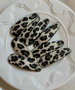 The Pink Leopard New Arrivals Gray Leopard - Hair Clip (1)