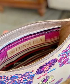 The Pink Leopard New Arrivals Consuela- Embroidery Detailed Crossbody