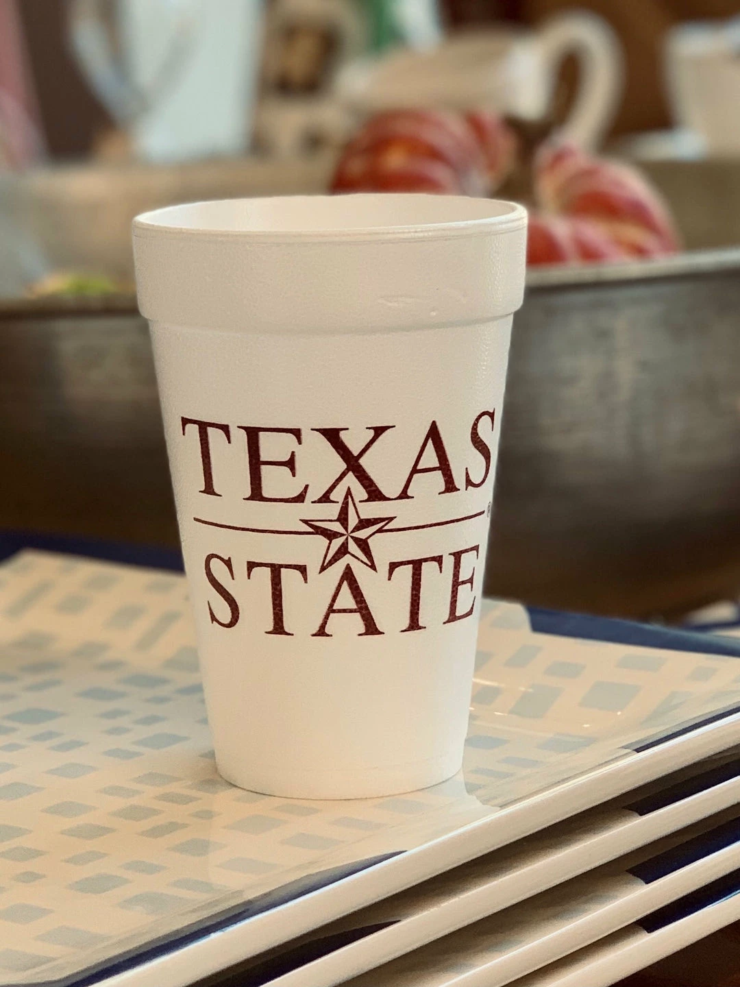 The Pink Leopard Texas State - Styrofoam Cups - Sleeve Of 10 1 The Pink Leopard Texas State - Styrofoam Cups - Sleeve Of 10