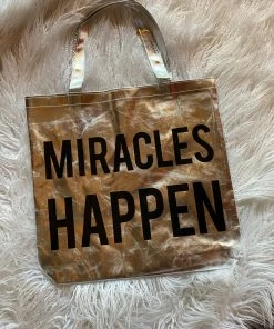 The Pink Leopard Miracles Happen Tote New Arrivals