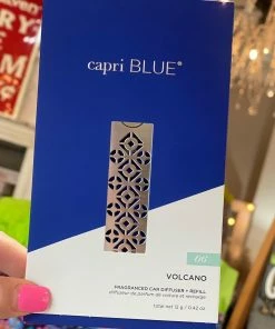 The Pink Leopard New Arrivals CAPRI BLUE - Car Diffuser ++ Refill - Volcano