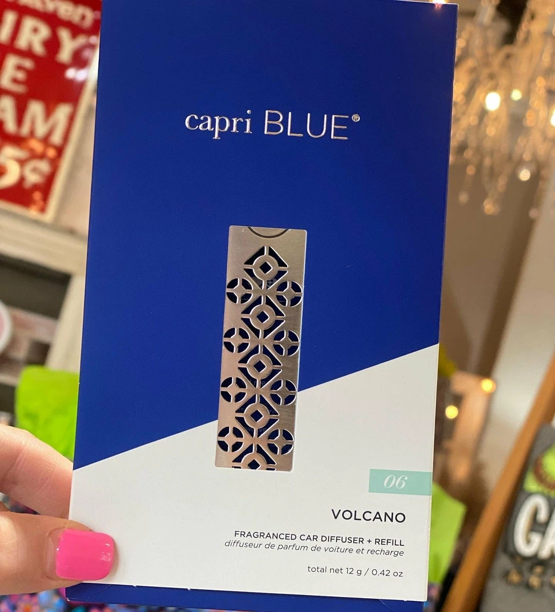 The Pink Leopard New Arrivals CAPRI BLUE - Car Diffuser ++ Refill - Volcano 1 The Pink Leopard New Arrivals CAPRI BLUE - Car Diffuser ++ Refill - Volcano