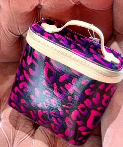 The Pink Leopard New Arrivals CONSUELA - Slim Train Case - Pebbles