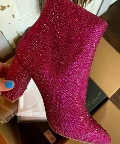 The Pink Leopard BETSY JOHNSON GLAM BOOTS FUCHSIA New Arrivals