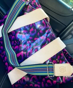 The Pink Leopard CONSUELA - Large Carryall Tote - PEBBLES