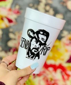 The Pink Leopard RIP (Yellow Stone) Styrofoam Cups - Sleeve Of 10 New Arrivals