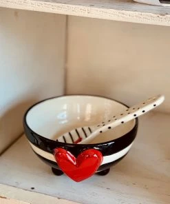 The Pink Leopard New Arrivals Heart Candy Bowl