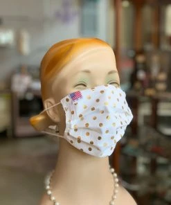 The Pink Leopard New Arrivals Gold Polka Dot- MADE IN THE USA