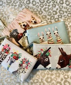 The Pink Leopard New Arrivals Puppy Birthday - Keychain / Key Pouch