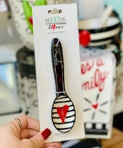 The Pink Leopard Heart Spoons