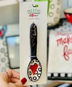 The Pink Leopard Heart Spoons