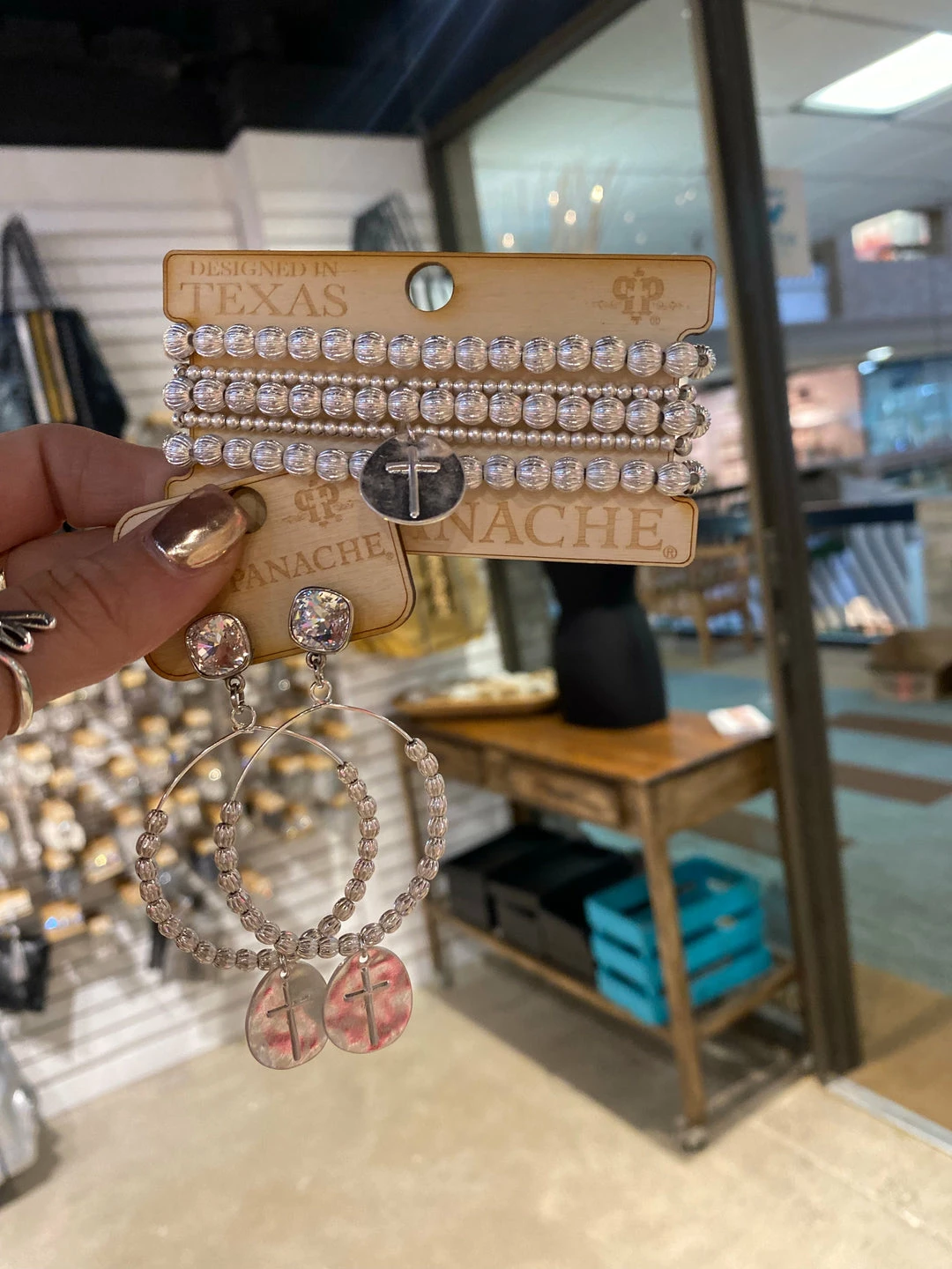 The Pink Leopard Pink Panache - The BB - Silver Earrings 1 The Pink Leopard Pink Panache - The BB - Silver Earrings