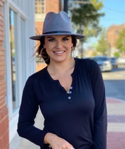 The Pink Leopard New Arrivals Grey Hat