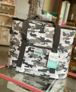 The Pink Leopard New Arrivals Family Cooler Tote CAMO - SWIG