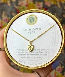 The Pink Leopard Faith Over Fear - Spartina - Gold New Arrivals