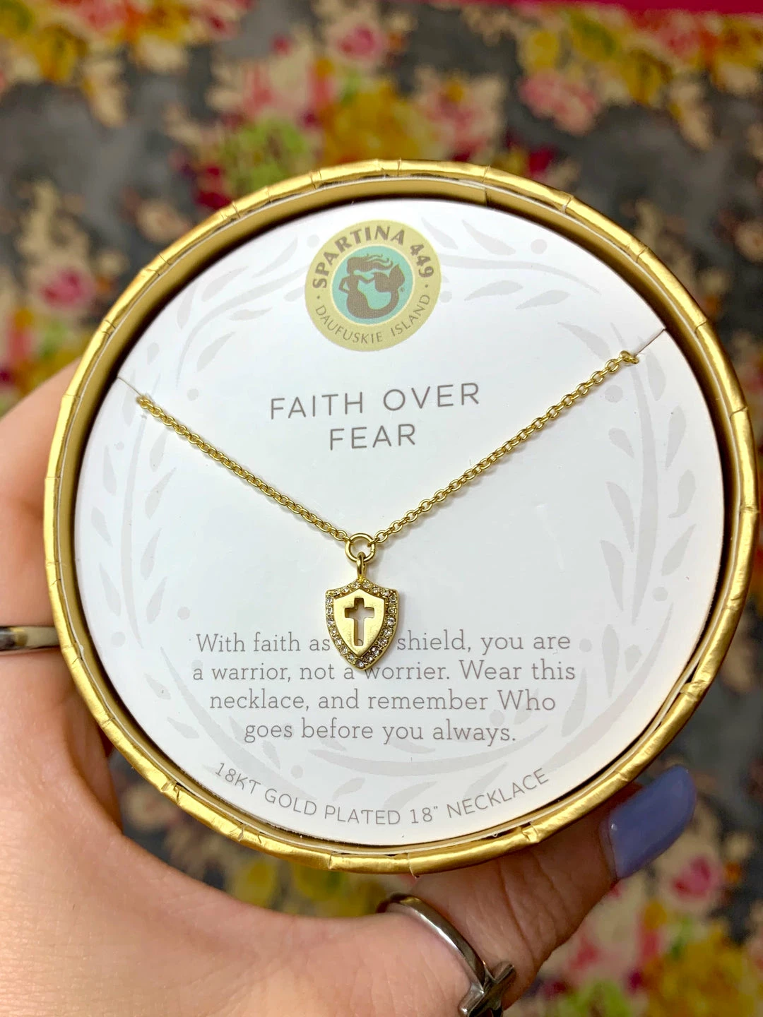 The Pink Leopard Faith Over Fear - Spartina - Gold New Arrivals 1 The Pink Leopard Faith Over Fear - Spartina - Gold New Arrivals