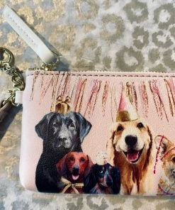 The Pink Leopard New Arrivals Puppy Birthday - Keychain / Key Pouch