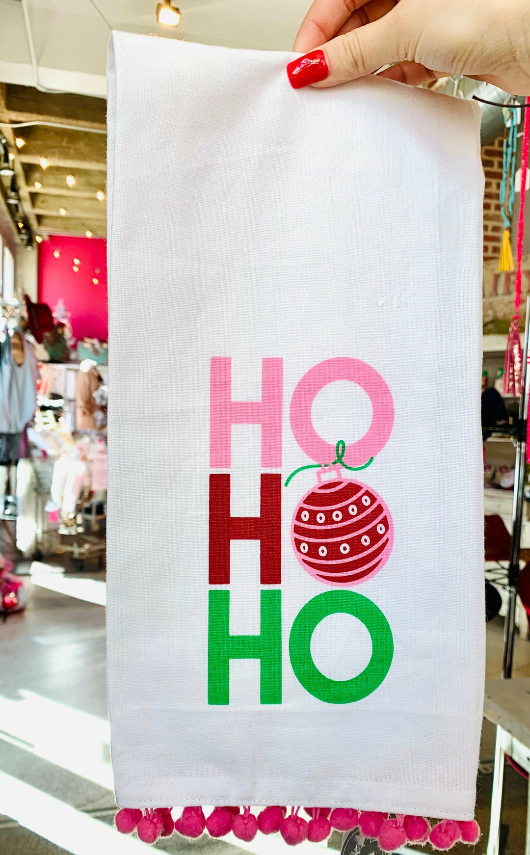 The Pink Leopard New Arrivals Ho Ho Ho Tea Towel 1 The Pink Leopard New Arrivals Ho Ho Ho Tea Towel